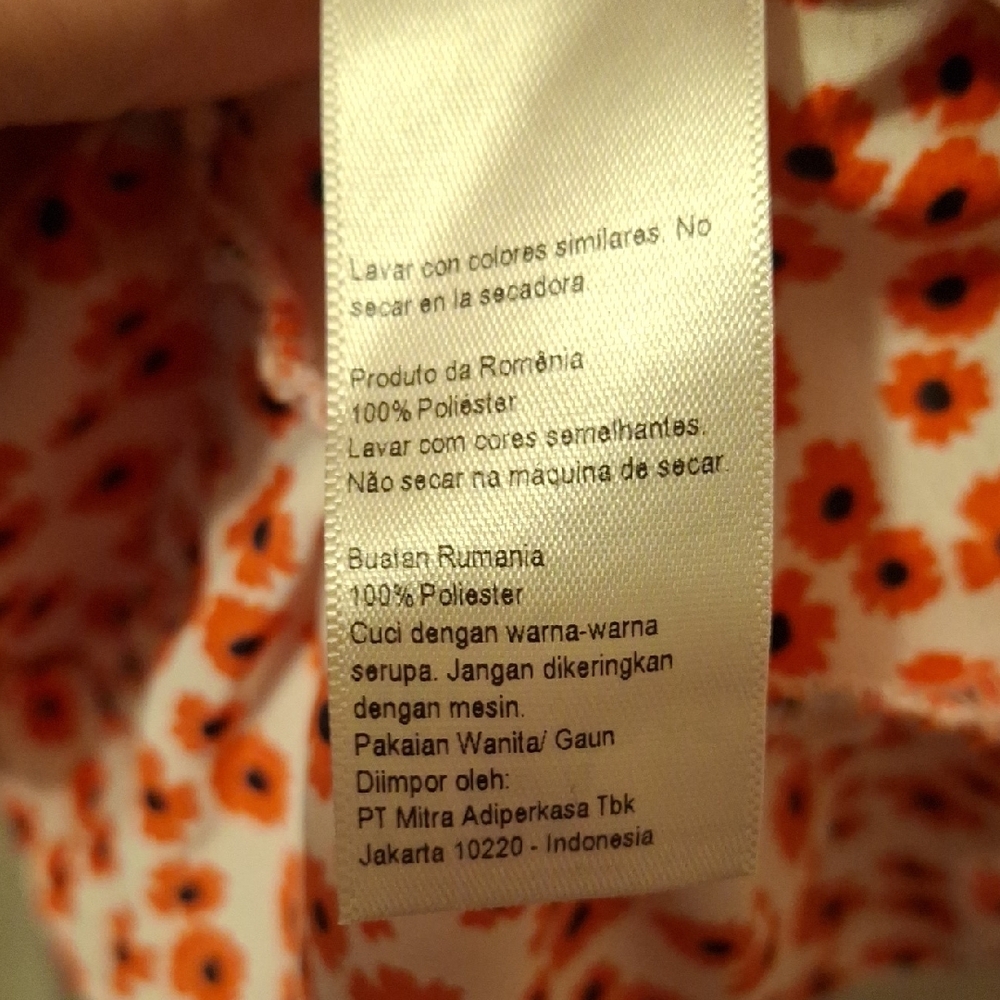 Topshop Red and White Floral Wrap Mini Dress 10 - Picture 10 of 12